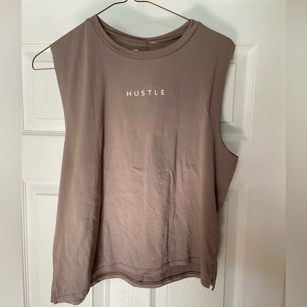 Brown Muscle Tee for Effortless Style